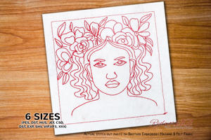 Gorgeous Pretty Girl With Flower In Head