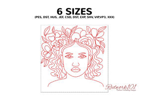 Gorgeous Pretty Girl With Flower In Head