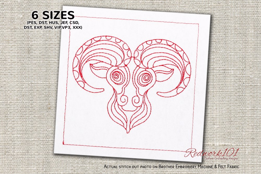 Animal face aries zodic sign