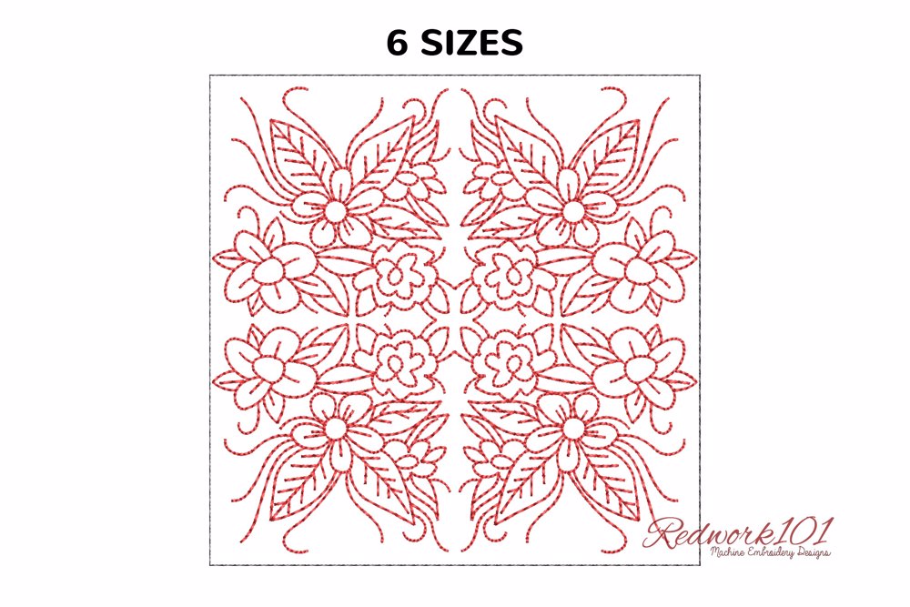 Floral Quilt Block