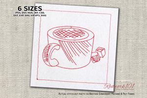 Coffee Mug with Sugar Cubes
