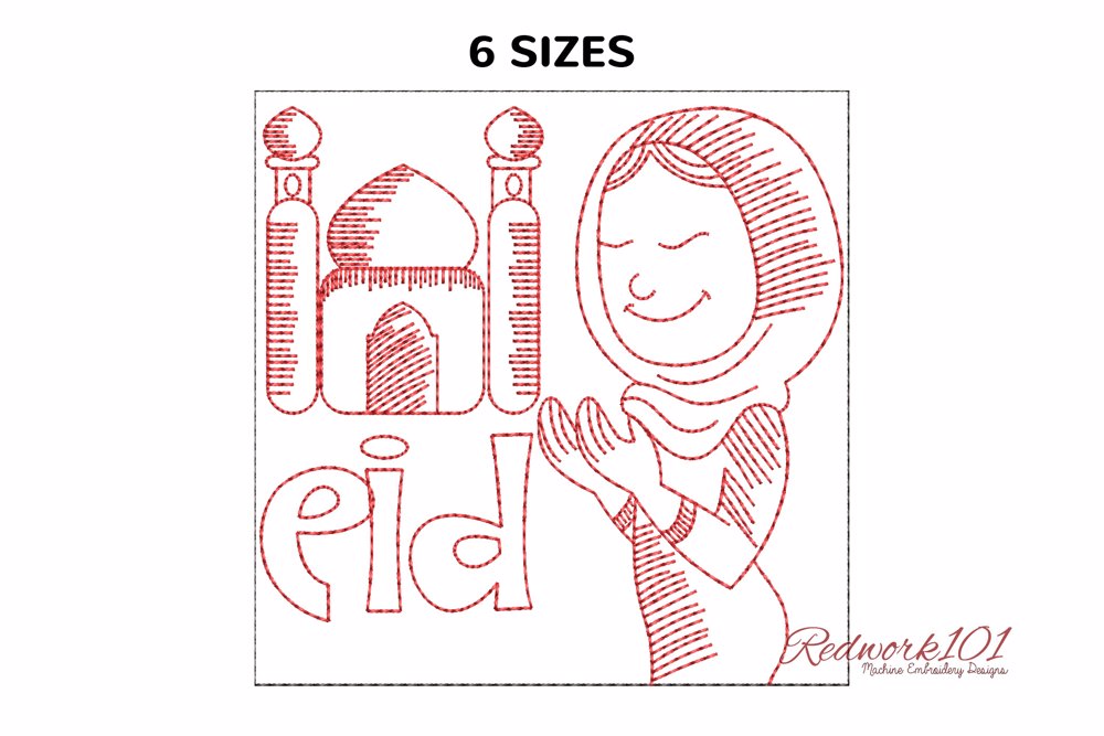 Girl Praying Eid