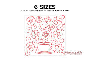 Nice Cup Of Tea With Floral Pattern