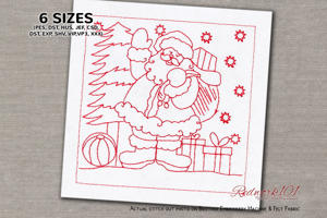 Delightful Santa Claus With Gift Bag