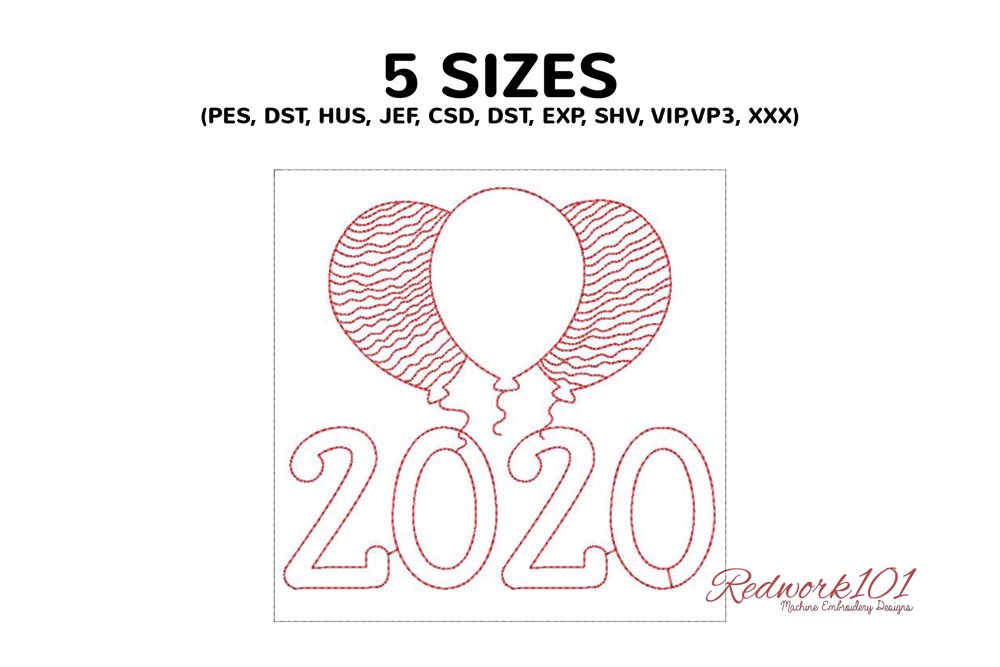 Happy New Year 2020 Balloons