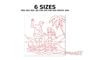 Couple Having Fun on the Beach