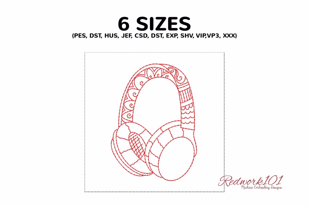 Designer Headphone Pattern