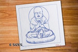 Buddha sitting in lotus pose