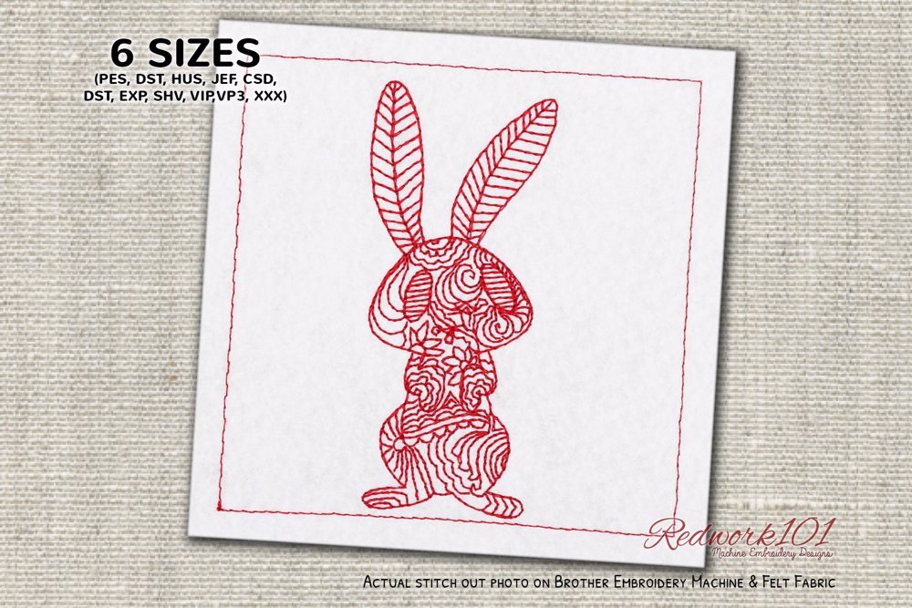 Bunny Zentangle Design