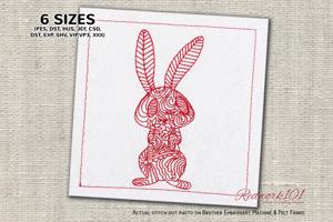 Bunny Zentangle Design