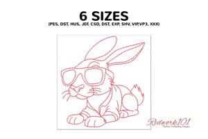Cool Hare with Sunglasses