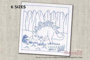 Stegosaurus in the Jungle