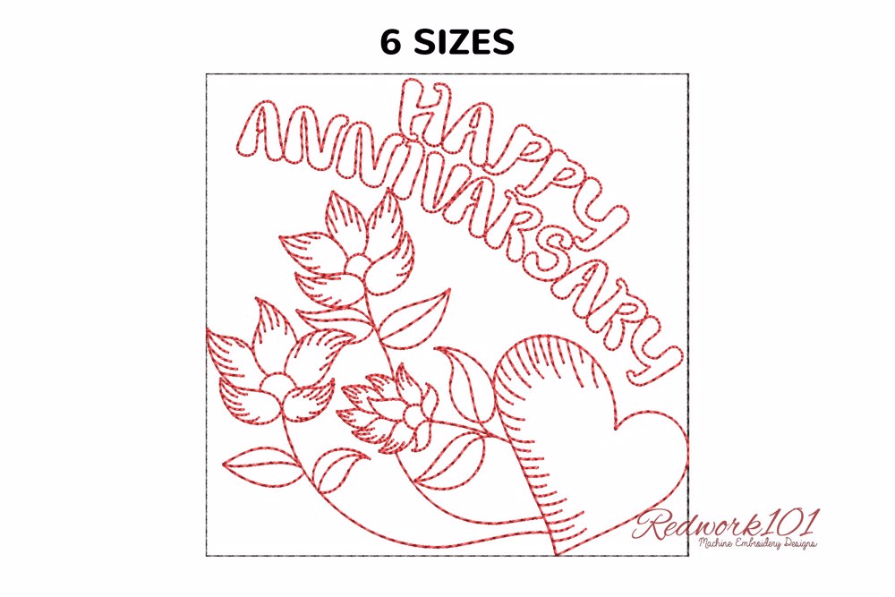 Flower in Happy Anniversary