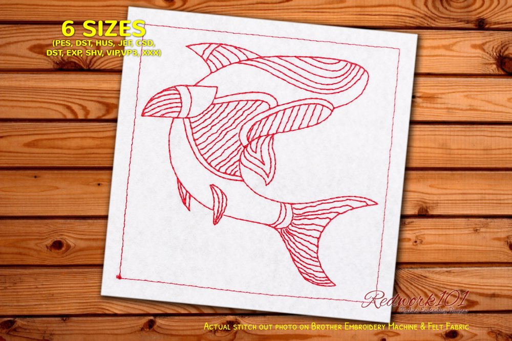 Shark Pattern Zentangle