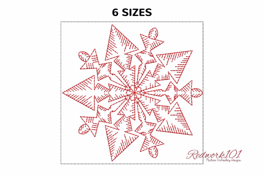 Christmas snowflake mandala