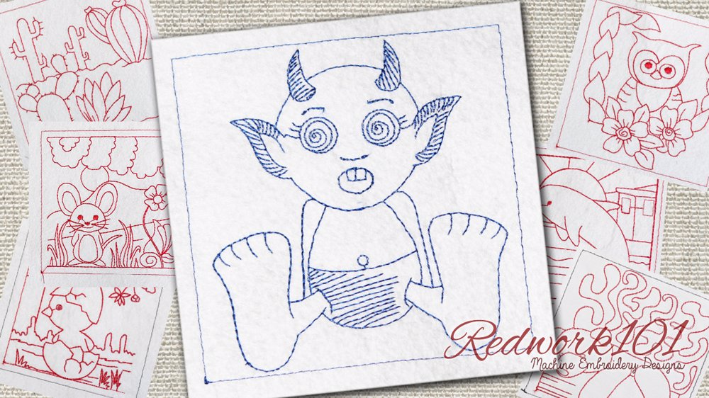 Surprised Little Cartoon Devil