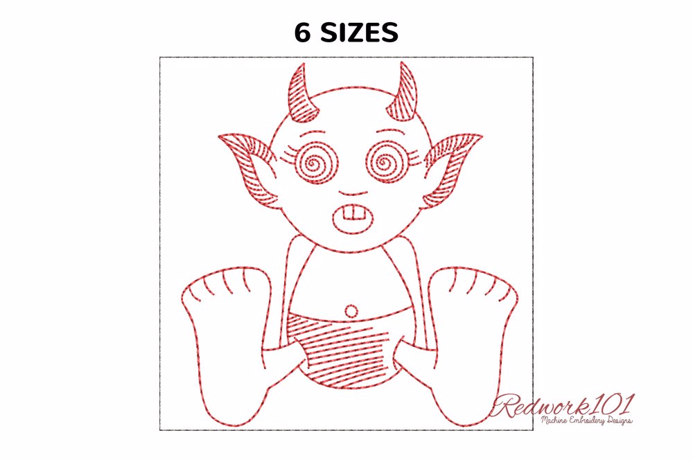 Surprised Little Cartoon Devil