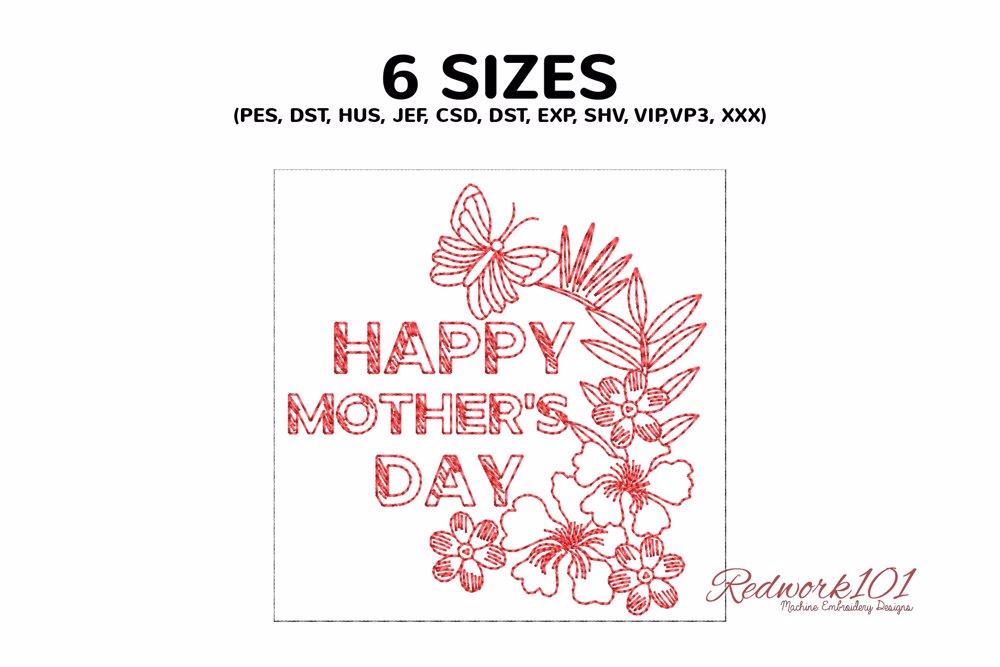 Happy Mother's Day with Butterfly Design