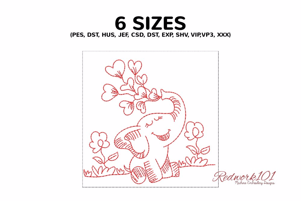 Elephant with Hearts
