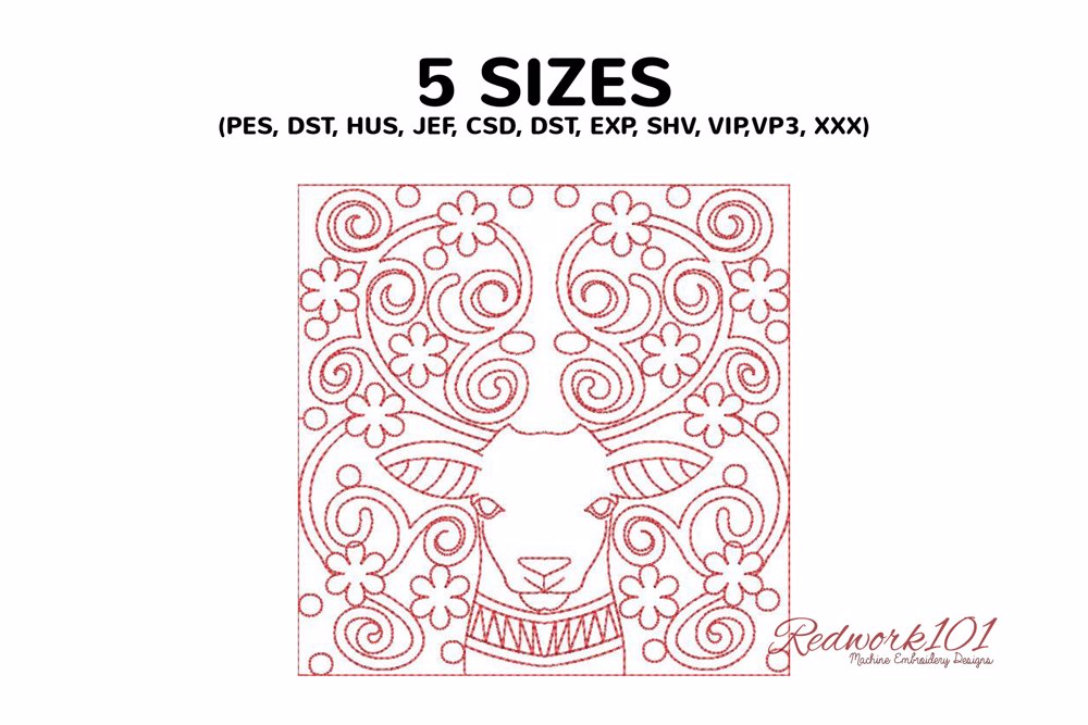 Deer Face Design