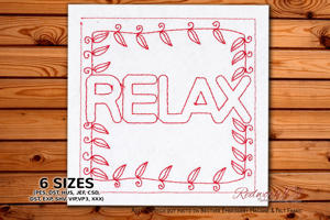 Cute Relax With Floral Border