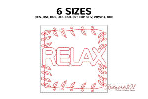Cute Relax With Floral Border