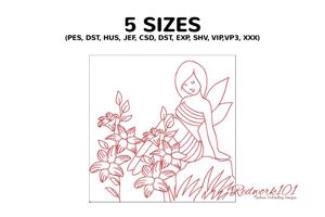 Fantasy Girl Elf In Garden