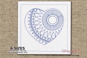 Mandala Zentangle Love