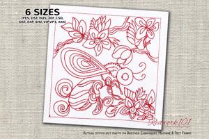 bee with Flora design