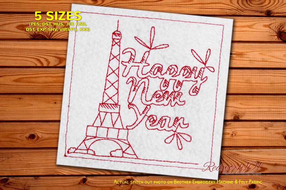Eiffel Tower Happy New Year