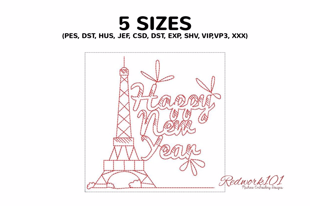 Eiffel Tower Happy New Year