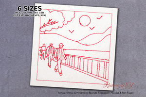 Walkers by the River