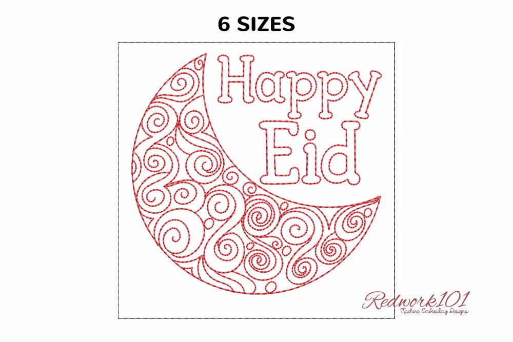 Eid Mubarak Moon Pattern