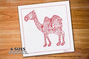Camel Zentangle Mandala