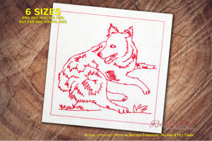 Sitting Croatian Sheepdog