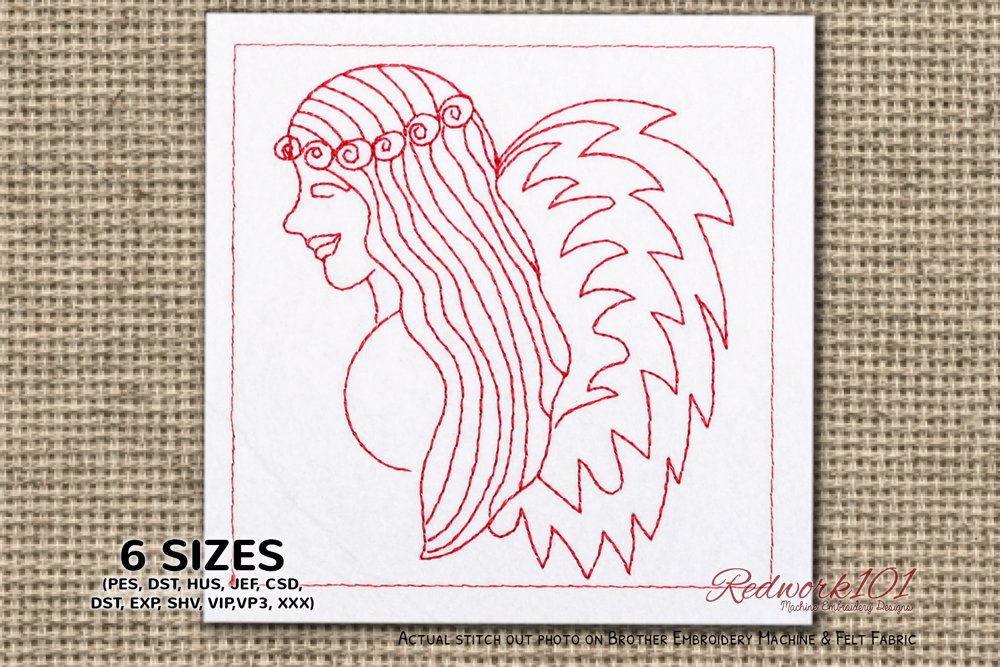 Girl with wings virgo symbol