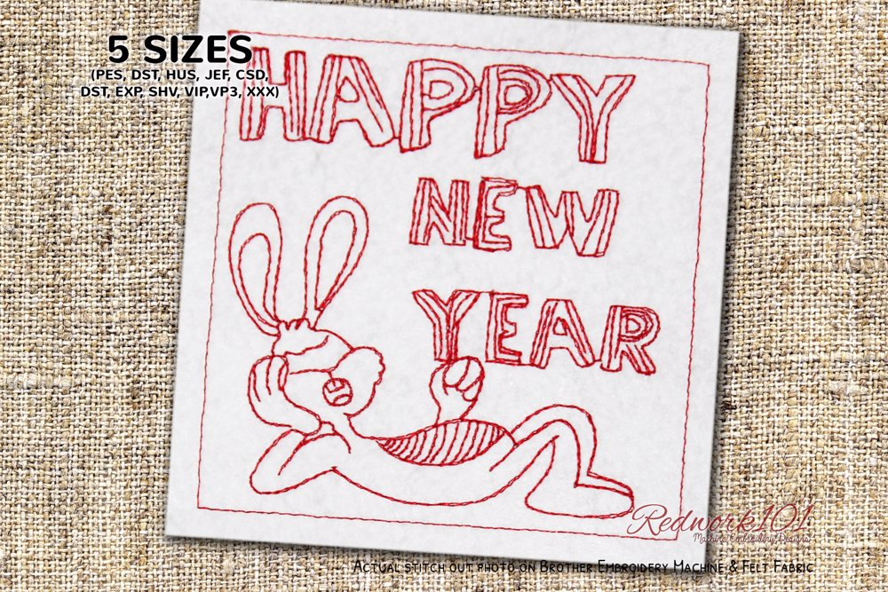 Lazy Bunny - Happy New Year