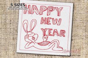 Lazy Bunny - Happy New Year