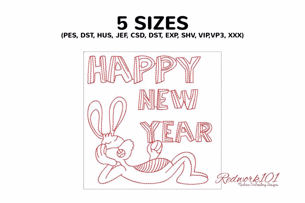 Lazy Bunny - Happy New Year