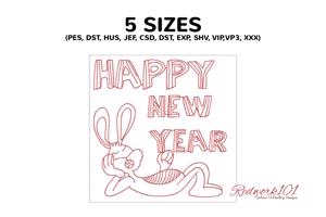Lazy Bunny - Happy New Year