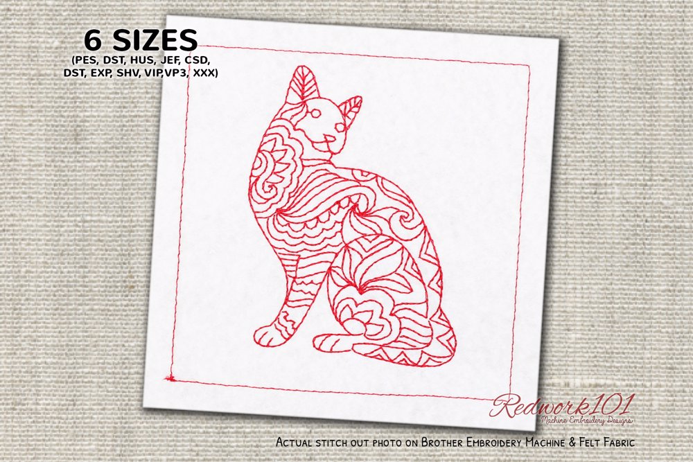 Mandala Patterned Cat