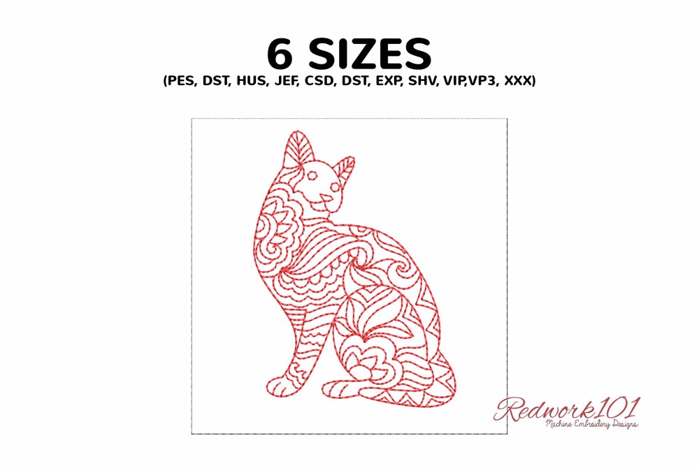 Mandala Patterned Cat