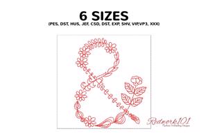 Ampersand with Rose