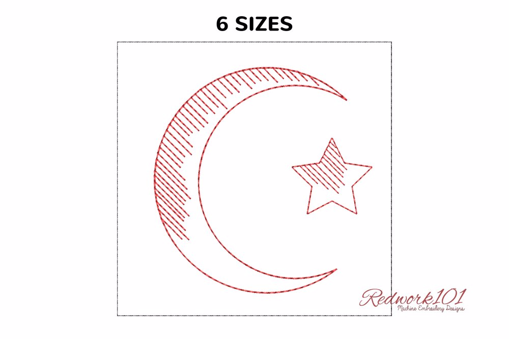 Crescent and star symbols of islamic faith