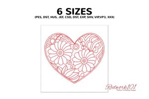 Mandala Heart Shape