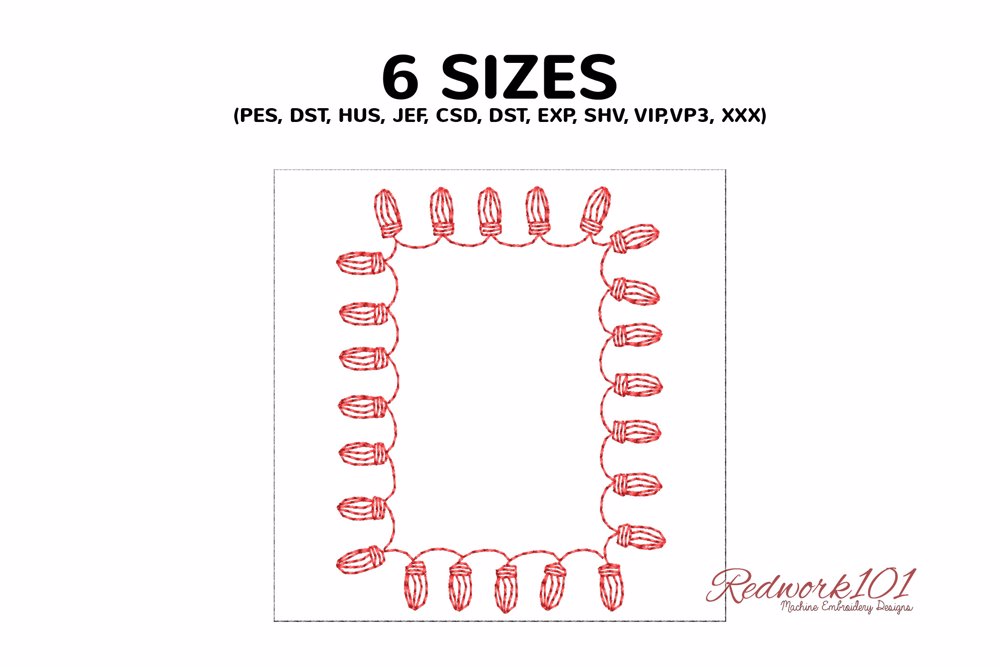 Christmas Lights Frame Pattern