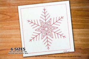 Beautiful Snowflake Embroidery