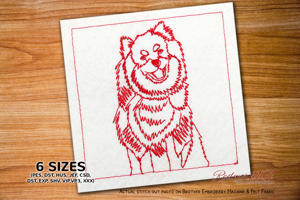 Smiling Finnish Lapphund Dog