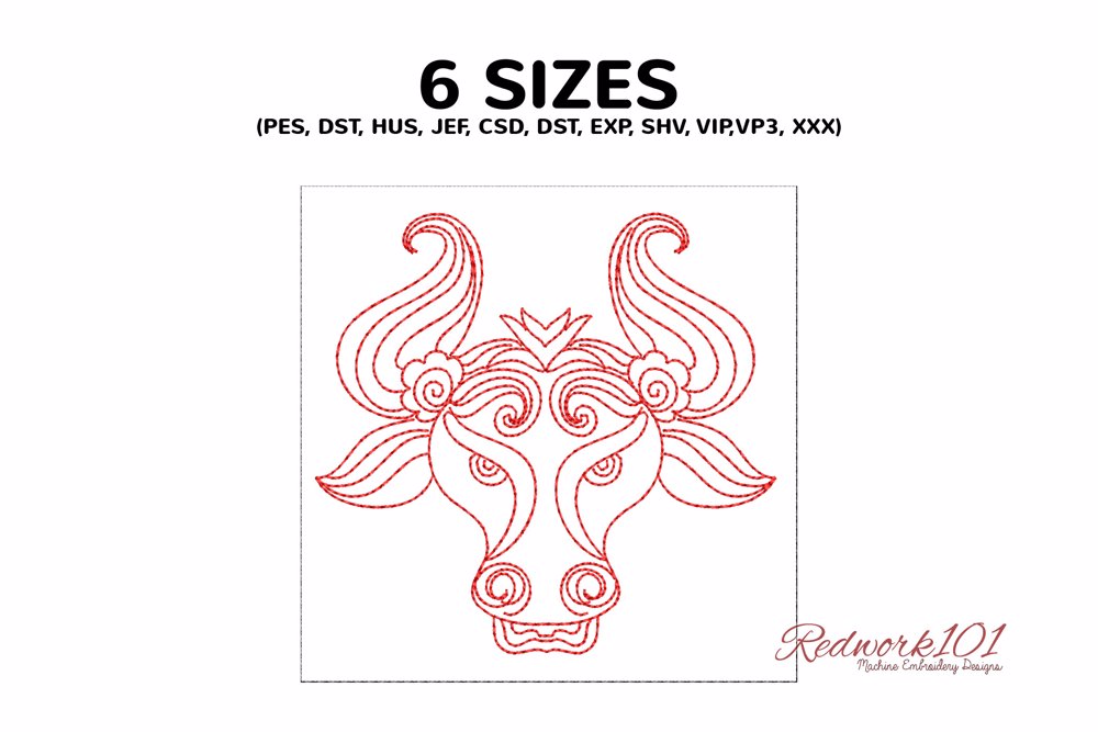 Bull head symbol of Taurus zodiac 