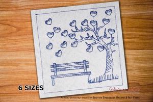 Love Tree with Bench